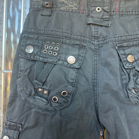 G-Star Dark Gray Cargo Pants with Button Accents - Picture 4 of 10